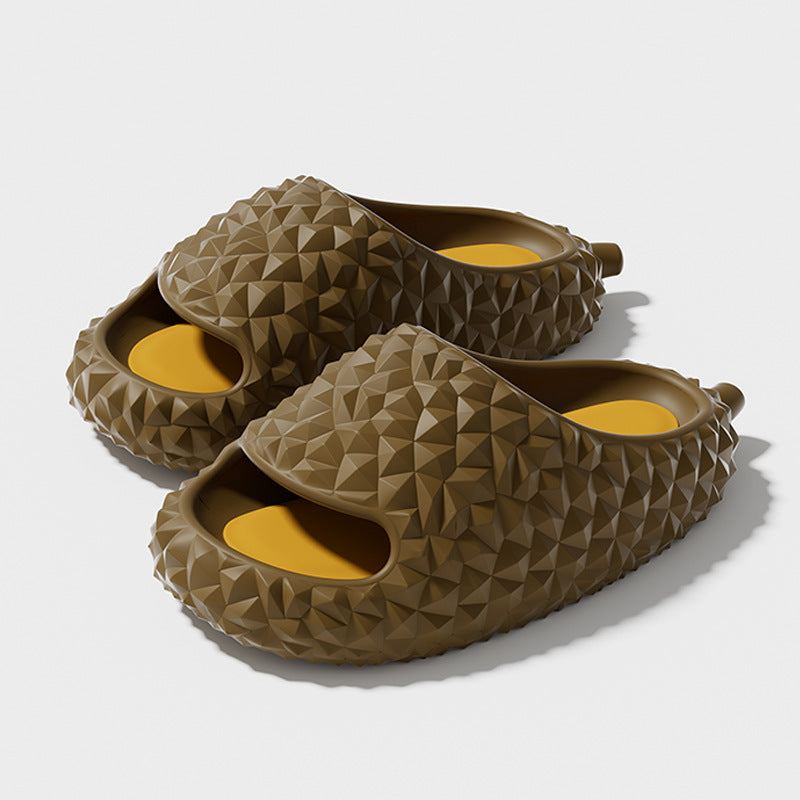 Durian Slippers Unique Design Peep-toe Home Shoes - Cute Bathroom Slippers