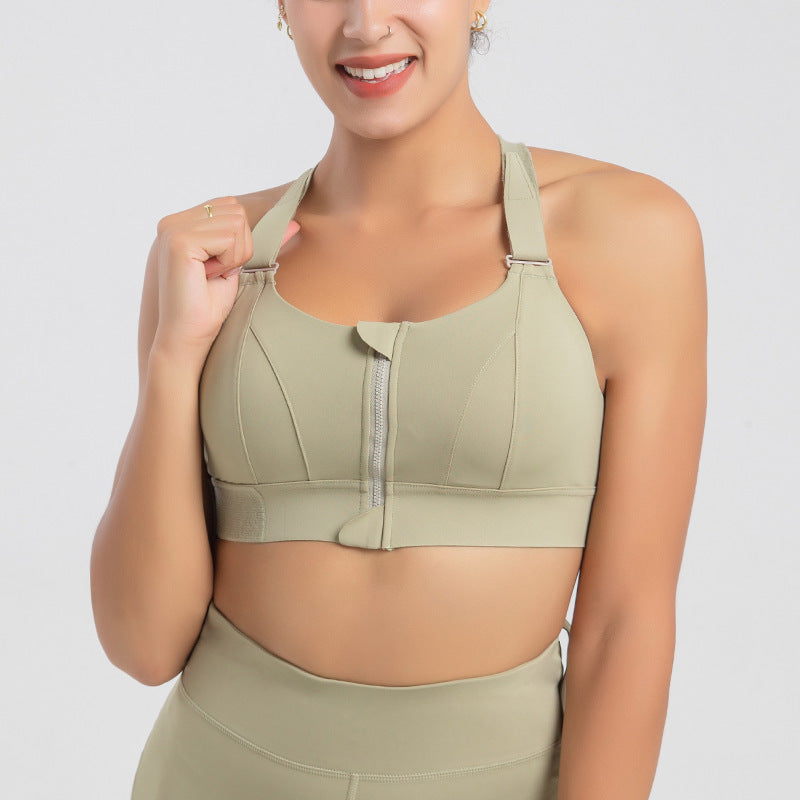 Plus Size Front Zipper Seamless Push-Up Bra - Wireless Comfort & Support