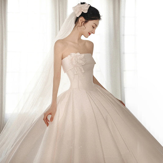 The Cathédrale Satin Bridal Gown