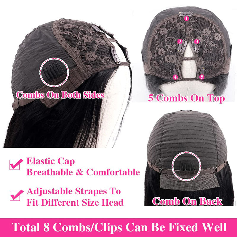 Women's Full Mechanism Human Hair Wig - Various Colors Multiple Lengths 10-30 Inch