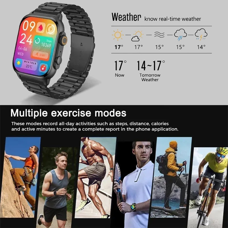 Multifunctional Bluetooth Call Smartwatch - Health Monitor