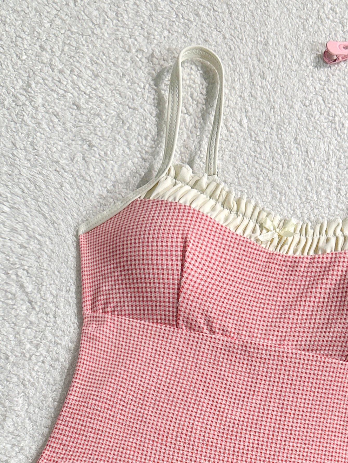 Women's Floral Vacation Swimsuit - Adult Bow Lace Backless Design