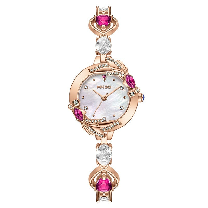 Women's Simple All-match Crystal Small Goldfish  Bracelet Women's Watch