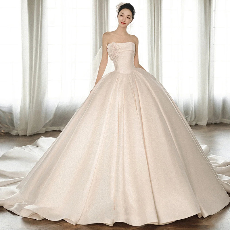 The Cathédrale Satin Bridal Gown