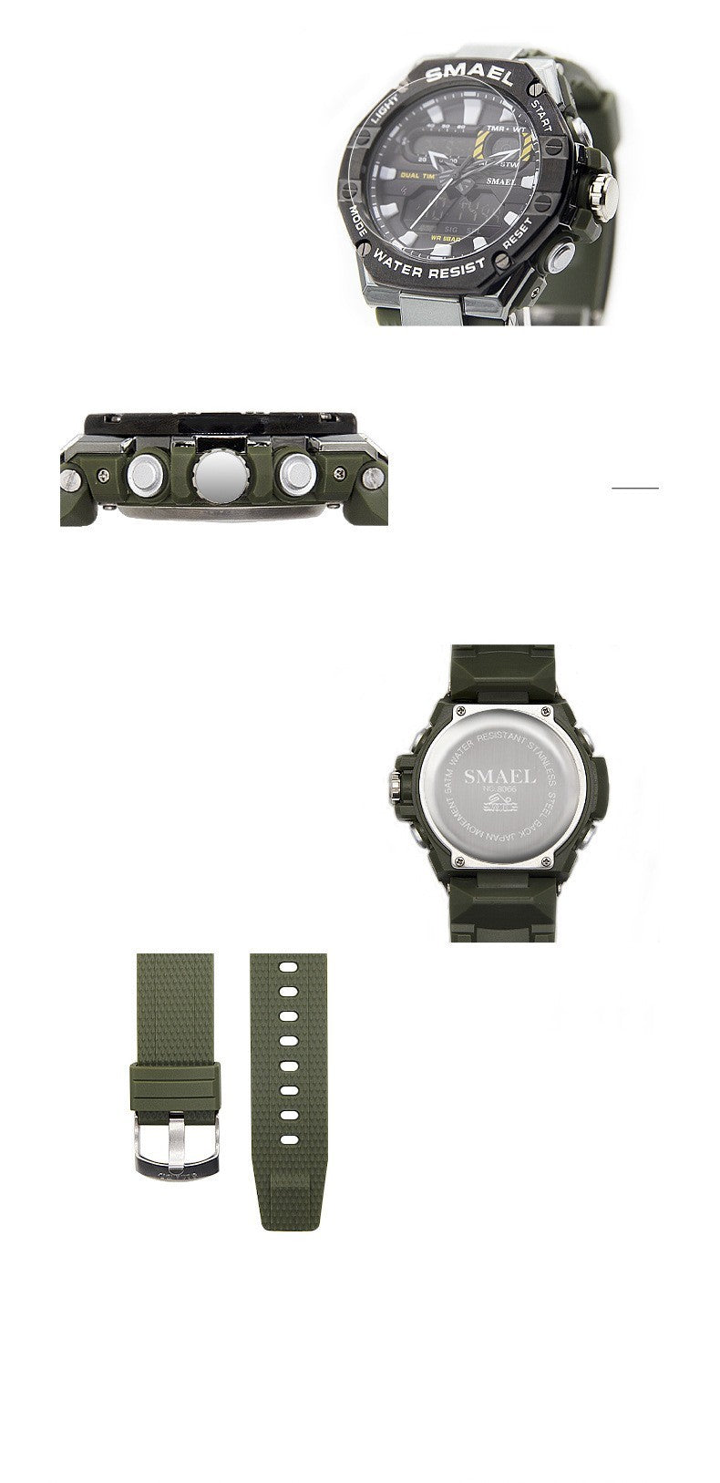 Men's Digital Alloy Electronic Watch - 47mm