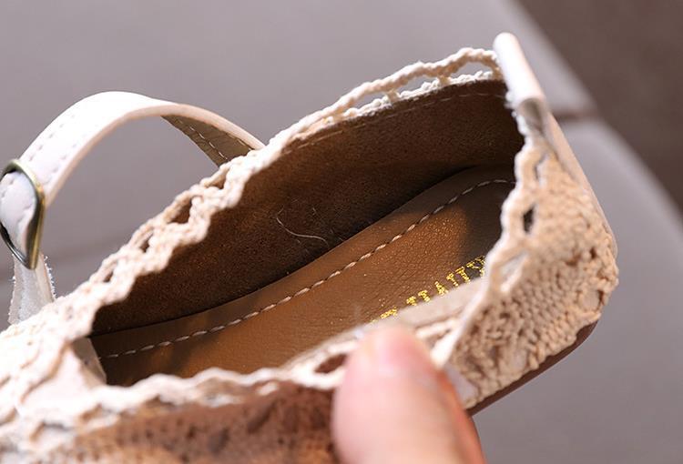 Girls Princess Shoes - Soft Sole Breathable Woven Toddler Sandals