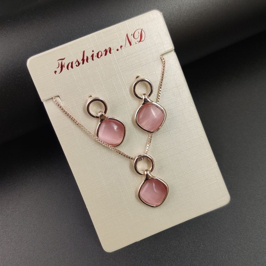Elegant Alloy Jewelry Set - Fashion Personality Necklace with Matching Earrings