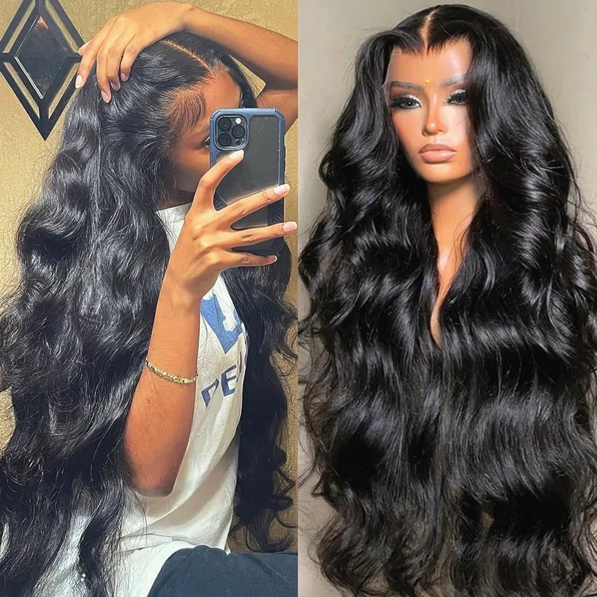 Women's Long Curly Big Wave Wig - Chemical Fiber Full Head Multiple Colors & Lengths