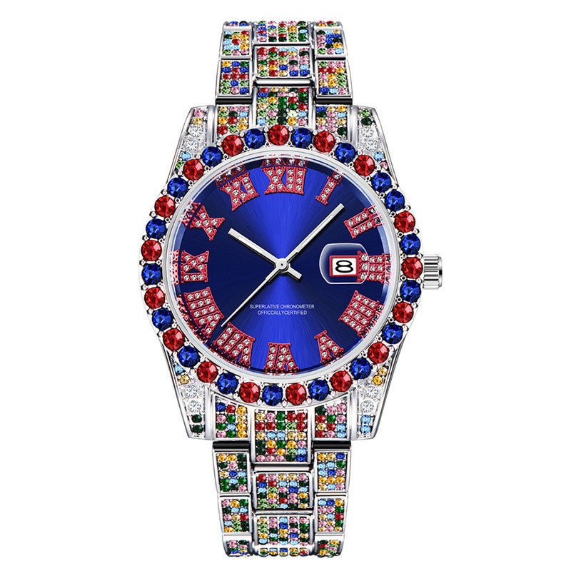 Men's Hip Hop Diamond Watch - 43mm Quartz