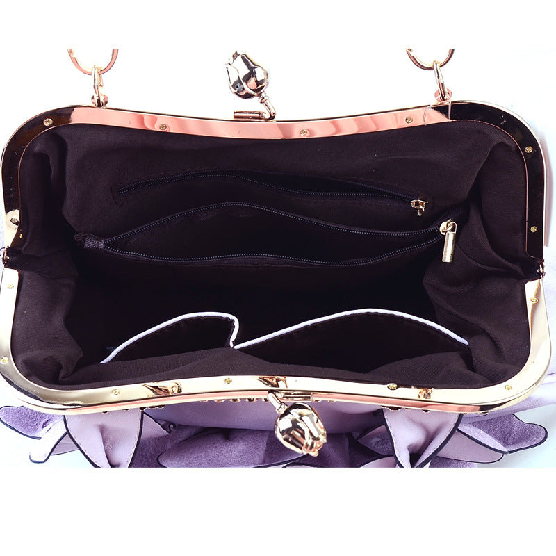 Lady Flower Leisure Bag Fashionista Sweet Fashion Handbags - Korean Style