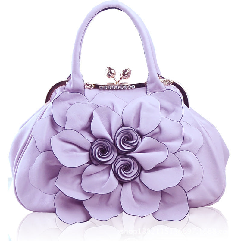 Lady Flower Leisure Bag Fashionista Sweet Fashion Handbags - Korean Style