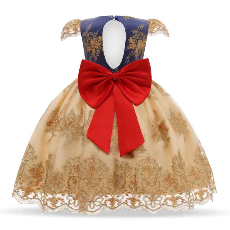 Girls' puffy princess dress