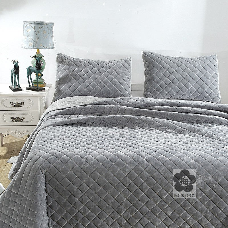 Quilted AB Version European Bedspread Bed Pure Cotton