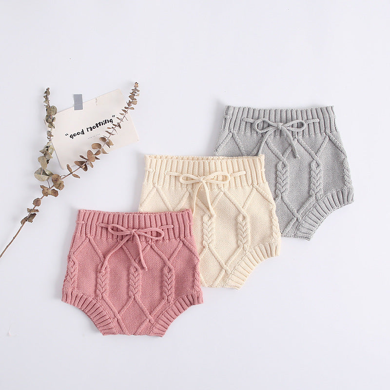 Newborn suit cotton knitted twist vest