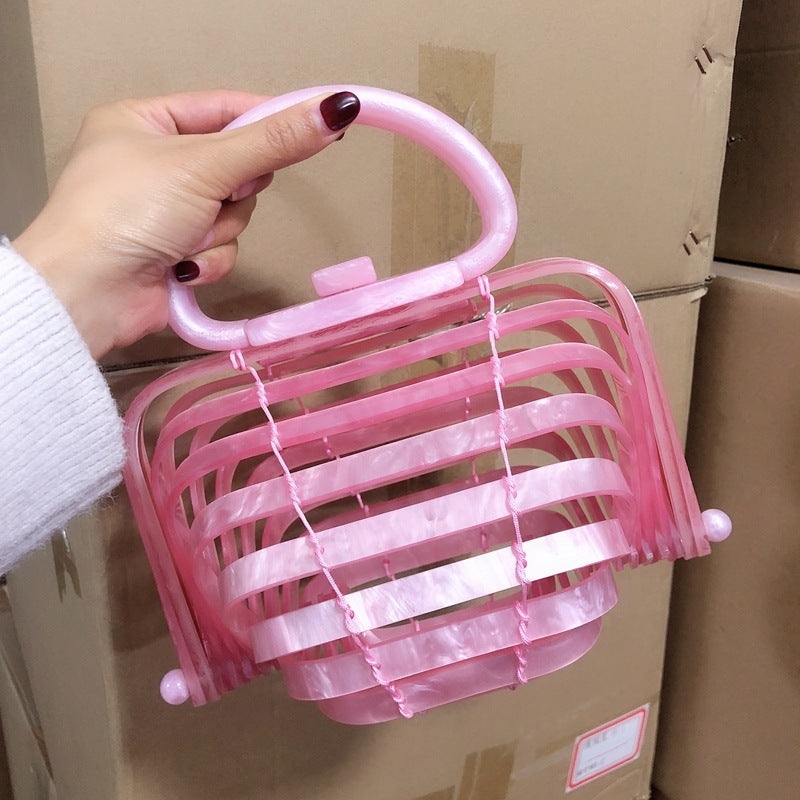 Acrylic hollow handbag
