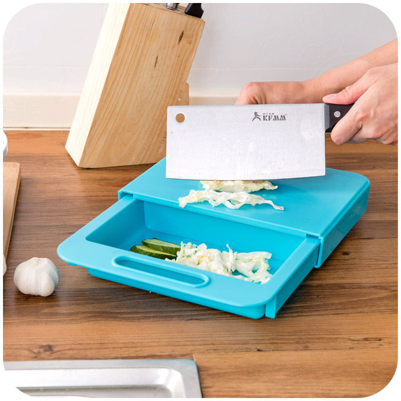 Multifunction Kitchen Chopping Blocks Sinks Drain Basket Cutting Board - PP TPE Design