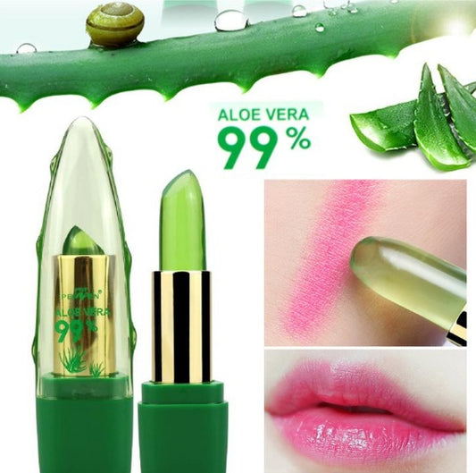 Aloe Vera Gel Color Changing Lipstick Gloss - Main product view showing moisturizing lip balm