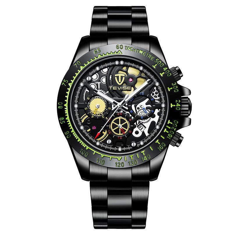 Men's Six-Pin Mechanical Sports Watch - 42mm
