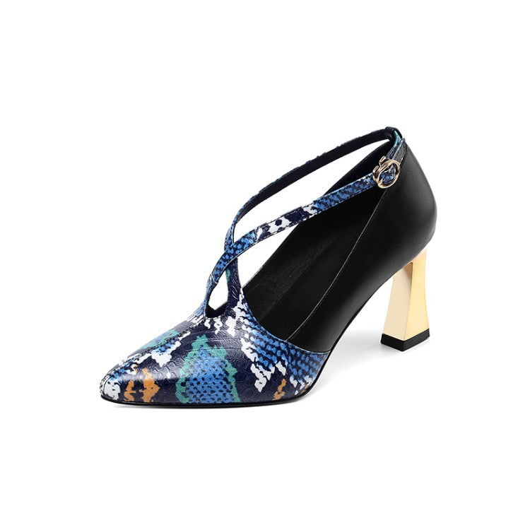 Deep Mouth Single Shoes Women's High-heeled Pointed Toe