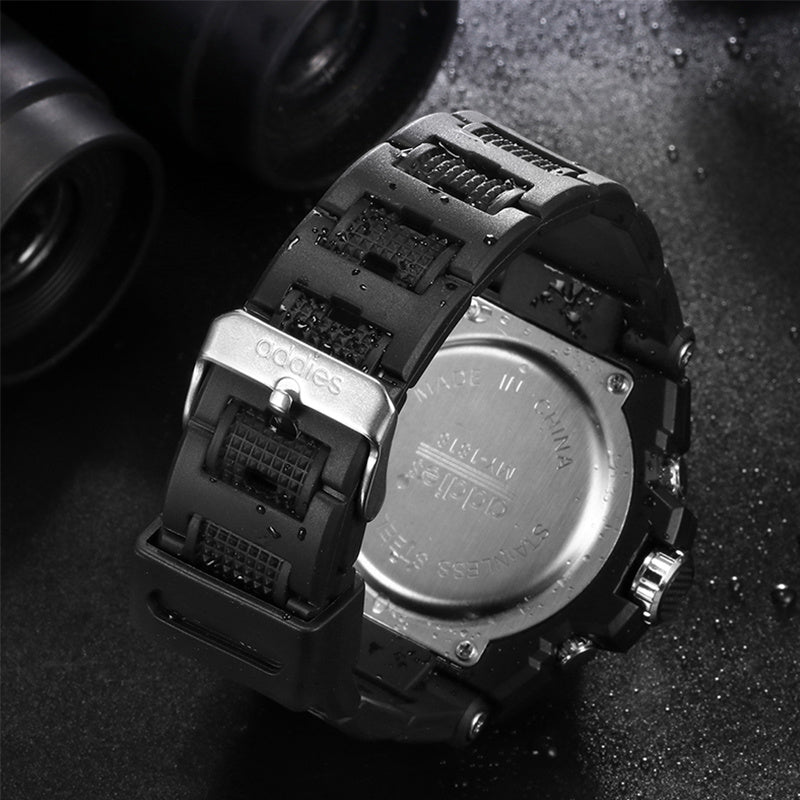Men's Multifunctional Plastic Sports Watch - 50mm