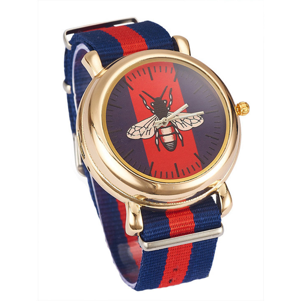 Cigarette Lighter Canvas Watch - Quartz Chronograph