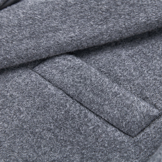 Close-up of gray fabric with a textured pattern