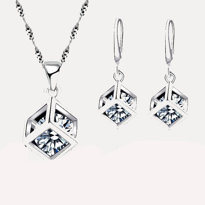 Women's Elegant Earrings and Necklace Set - Fashion Jewelry Collection