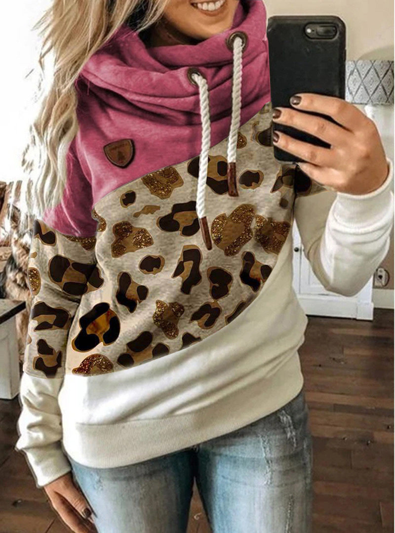 Unisex Printed Hooded Fleece Sweatshirt - Adult Loose Fit