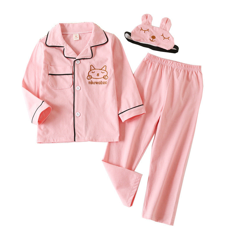 Spring Autumn Boys Girls Baby Kids Home Clothing Set - Color A Multiple Sizes