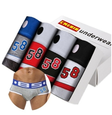 Men's Seamless Boxer Trunks - Comfortable Elastic Underwear