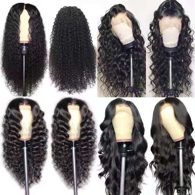 Women's Front Lace European American Long Curly Wig - Chemical Fiber Fashion Headgear