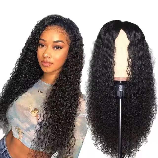 Women's Front Lace European American Long Curly Wig - Chemical Fiber Fashion Headgear