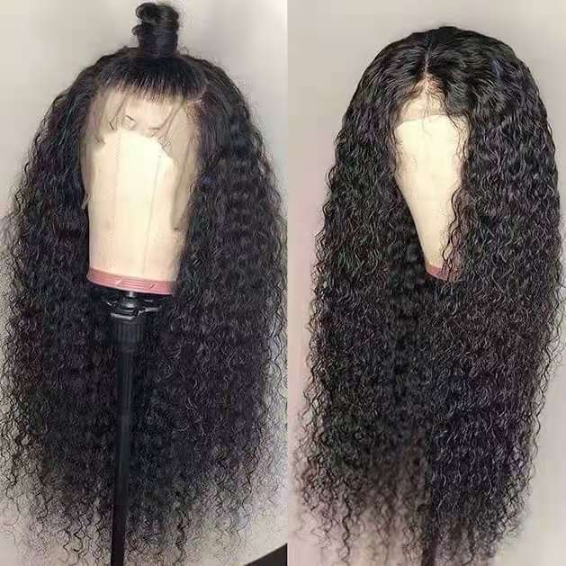 Women's Front Lace European American Long Curly Wig - Chemical Fiber Fashion Headgear