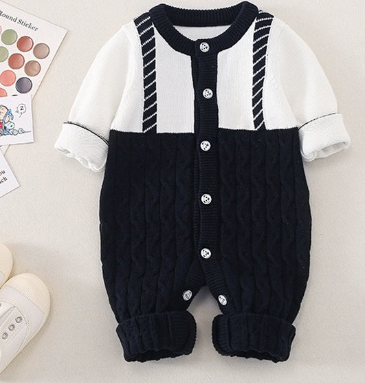 Sleeve Casual Green Spring And Autumn Warm Single-Breasted Jumpsuit