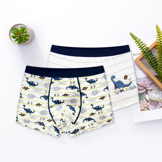 Boys' Cotton Boxer Underwear - Children's Comfortable Underwear