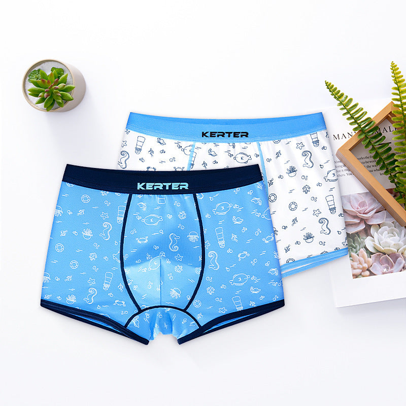 Boys' Cotton Boxer Underwear - Children's Comfortable Underwear