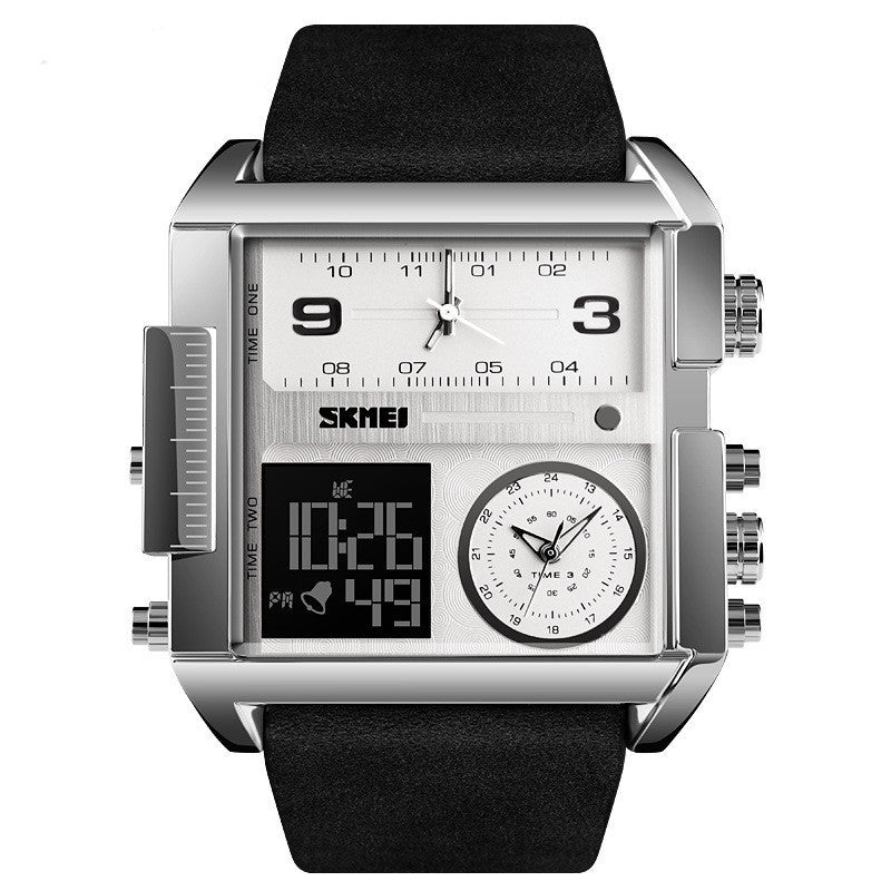 Square Large Dial Men's Business Watch - Waterproof