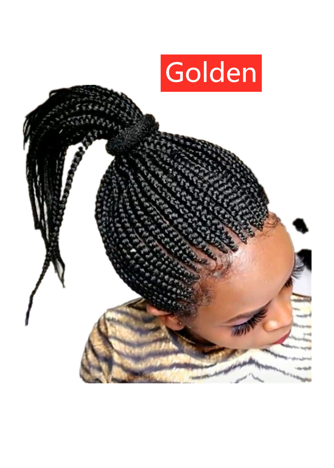 Wig Female Short Curly Hair Stretch Mesh Chemical Fiber Headgear - High Temperature Wire Black Gold