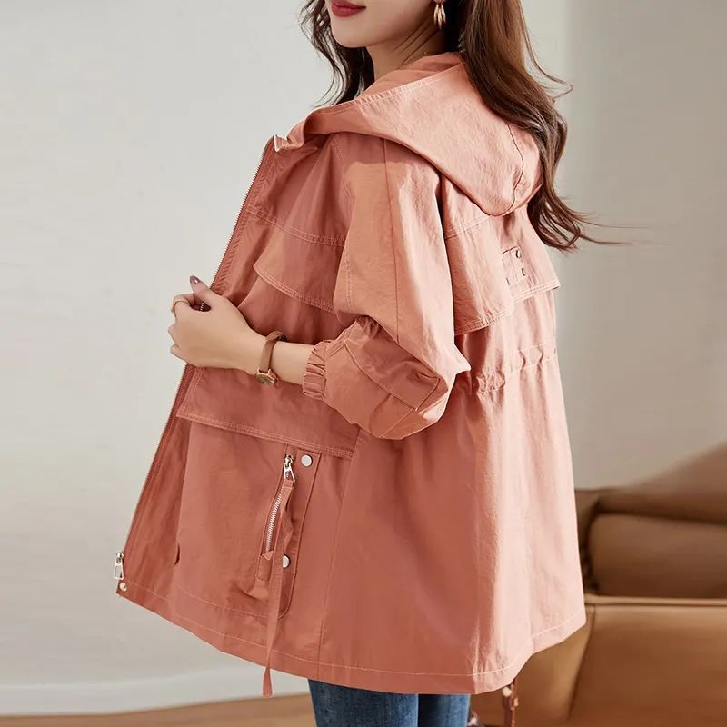 Women's Western-Style Trench Coat - Adult Plus Size Mid-Age Fashion