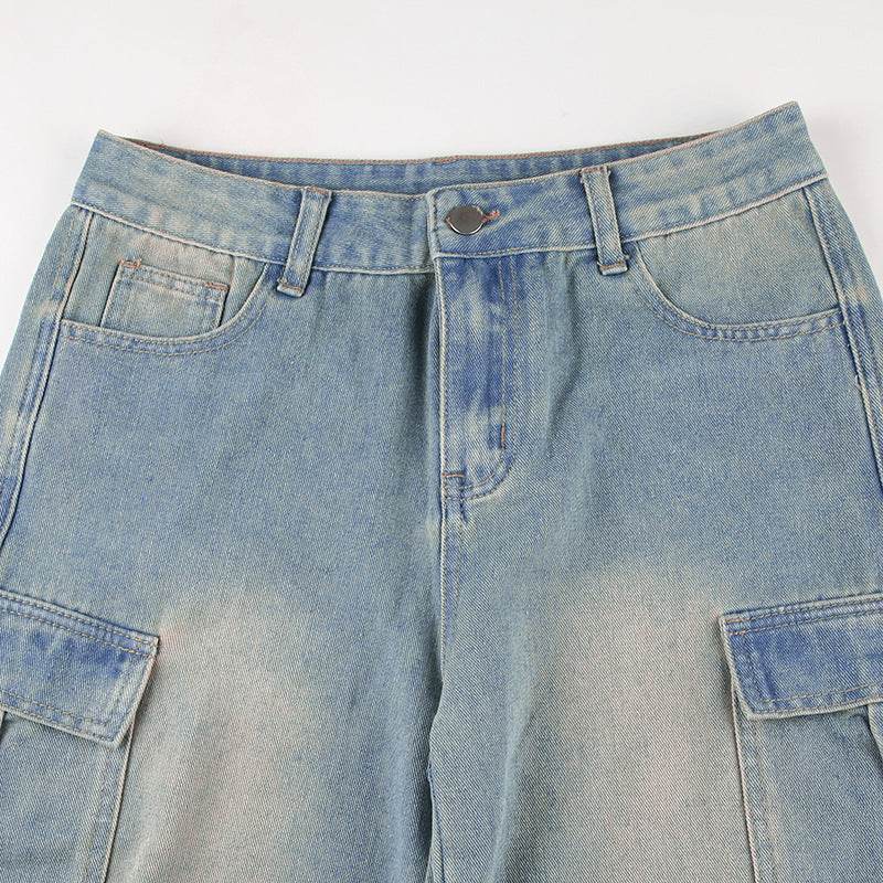 Personalized Pleated Loose High Waist Tooling Pants - Millivan supplies