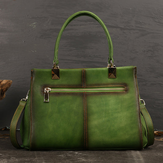 Botanica Vintage Leather Square Bag