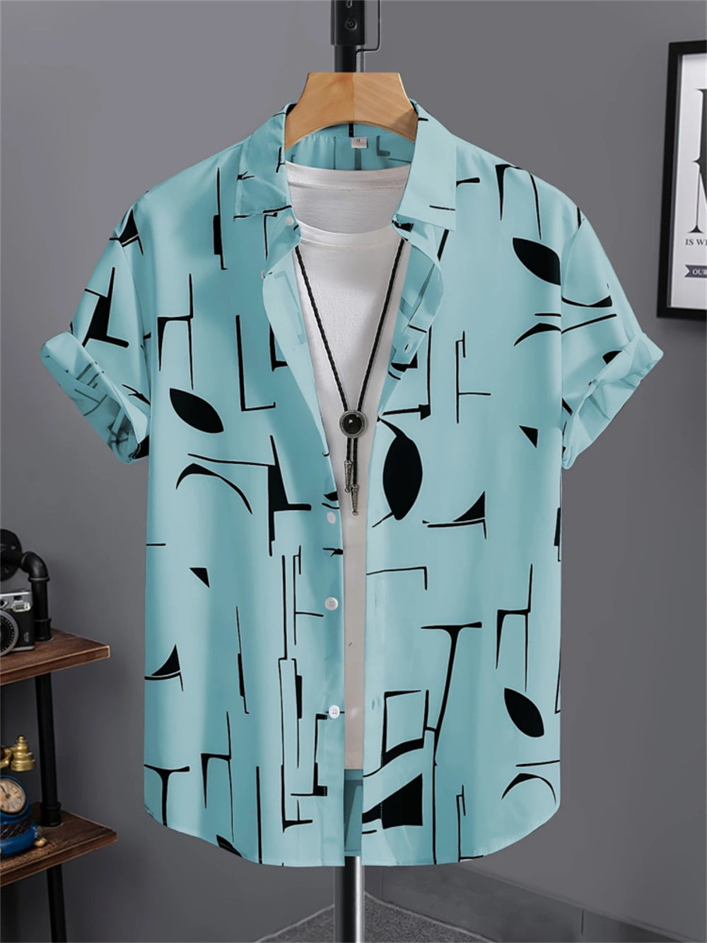 Men's 3D Printed Retro Fashion Shirt - All-Matching Vintage Style
