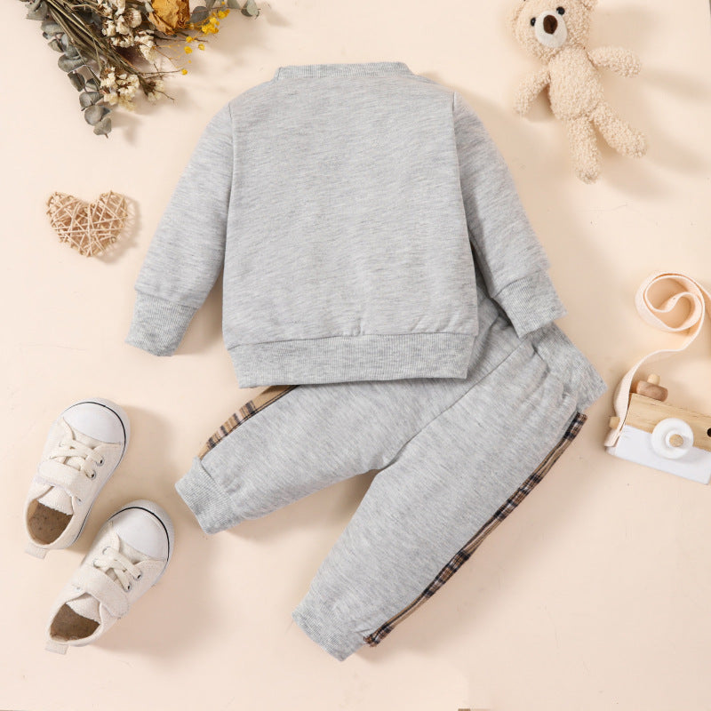 Baby Boys' Cartoon Suit Set - Infant Two-Piece Outfit 0-3 Months
