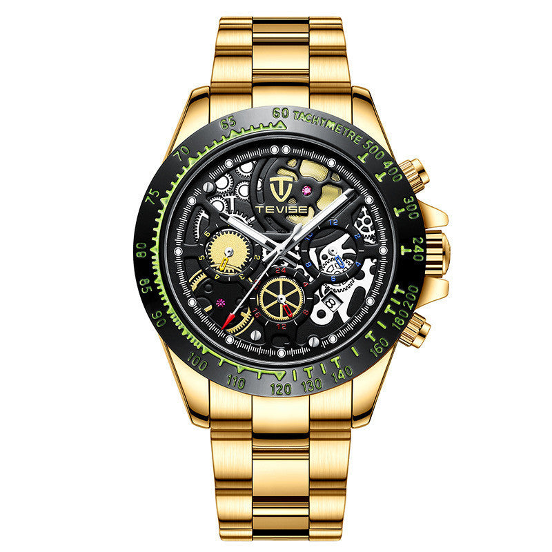 Men's Six-Pin Mechanical Sports Watch - 42mm