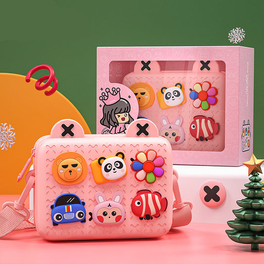 New trend baby kindergarten cartoon messenger bag