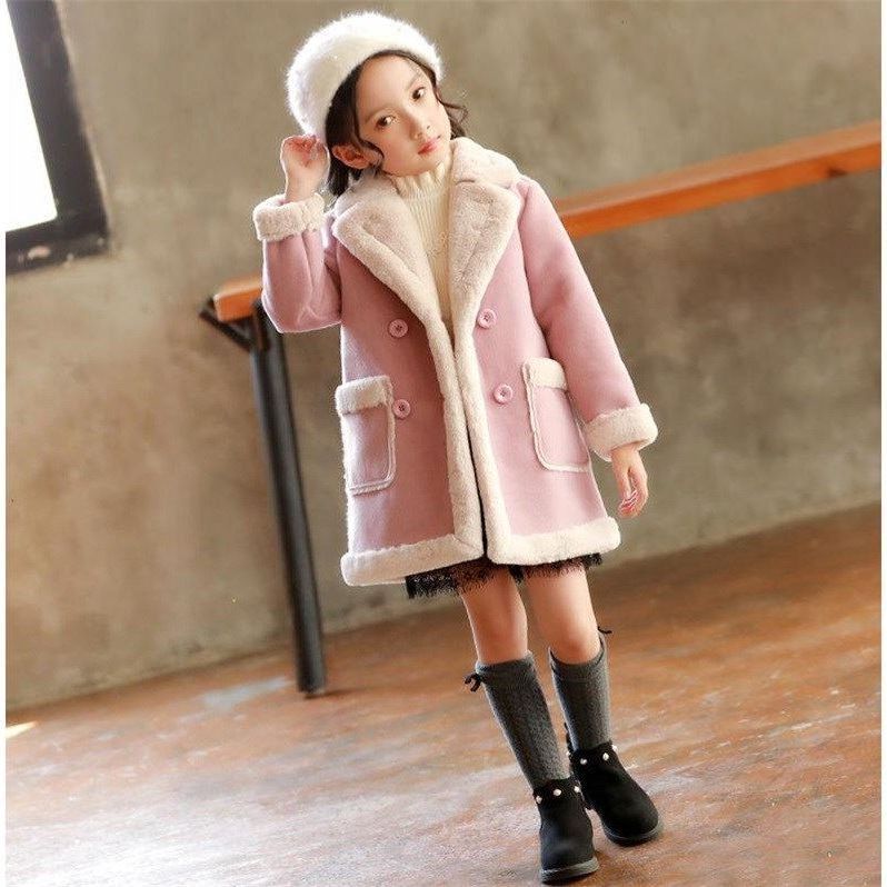 Winter Children's Clothing - Blue Color Multiple Sizes Kids Girls