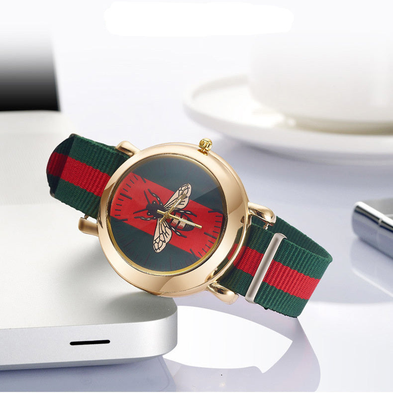 Cigarette Lighter Canvas Watch - Quartz Chronograph