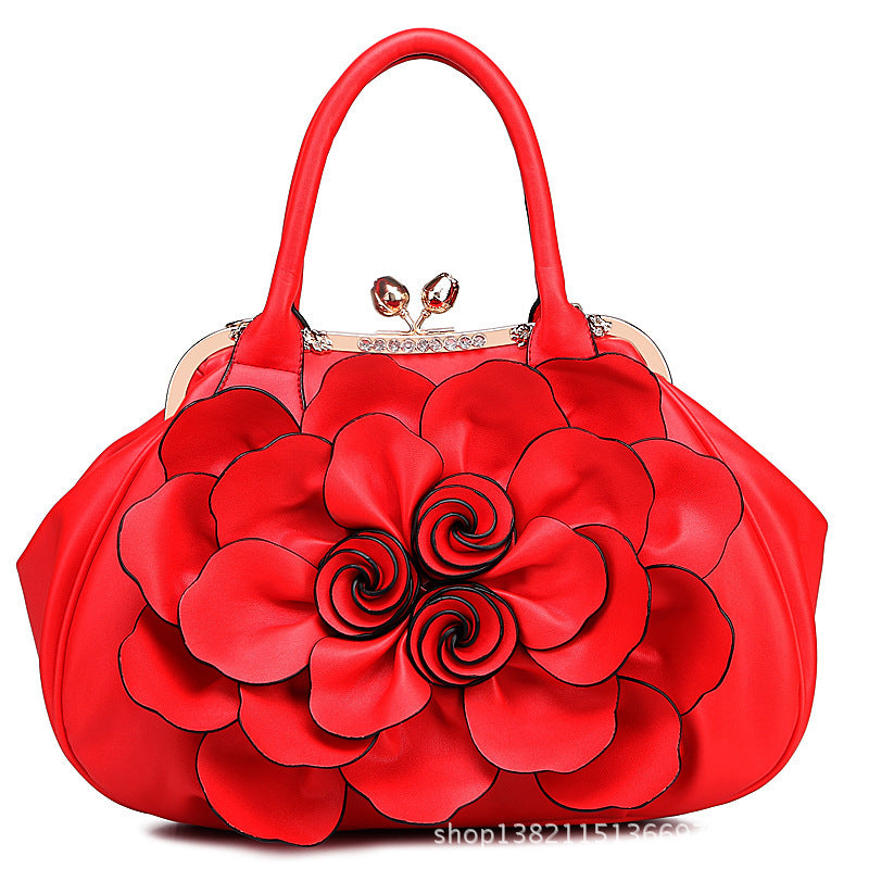 Lady Flower Leisure Bag Fashionista Sweet Fashion Handbags - Korean Style