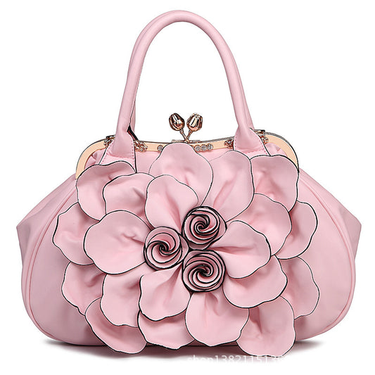 Lady Flower Leisure Bag Fashionista Sweet Fashion Handbags - Korean Style