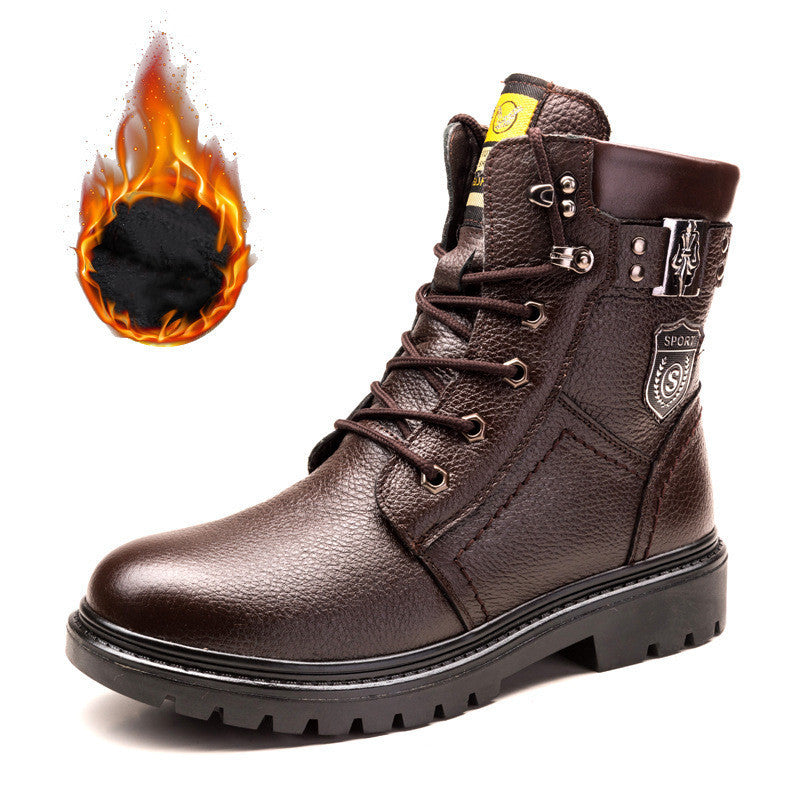 Plus Fleece Warm Cotton Boots - High Top Winter Boots